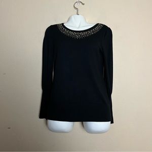 Alfani women long sleeve black sweater size M‎